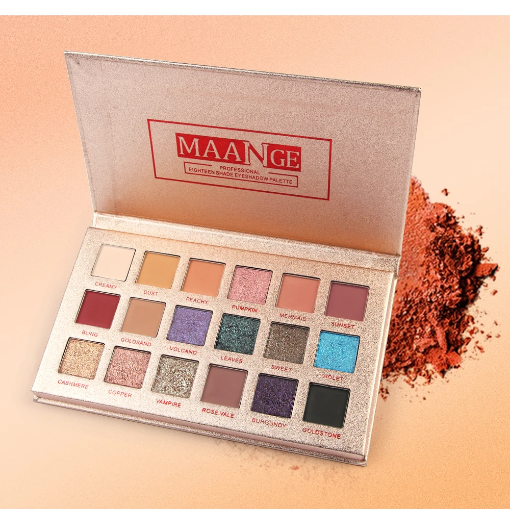 MAANGE блестящие тени для век Palete Make Up Cosmetic долговечный легко носить матовые тени для век Shimmer Sombras Pro Новое поступление Лидер продаж