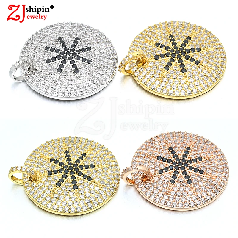 Новинка 2018 модная круглая подвеска с микро-инкрустированным цирконием ювелирное