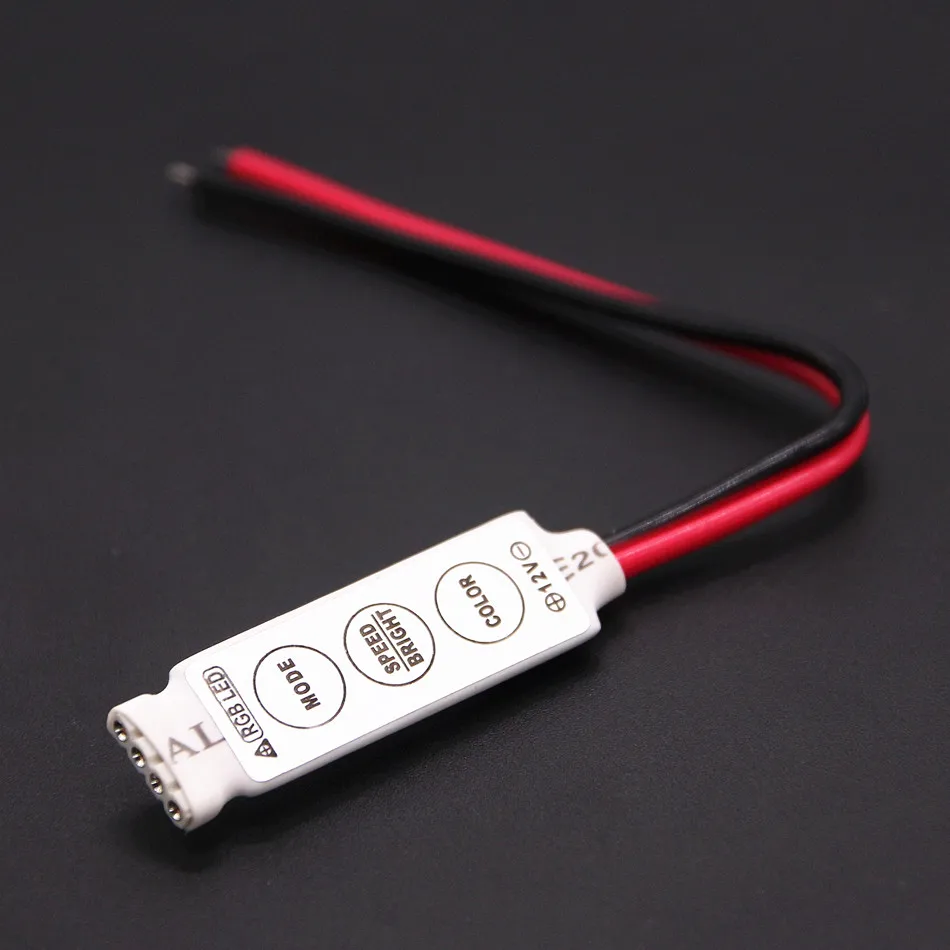 DC 12 V 6A светодиодный регулятор регулятора RGB Mini 3Key пульт дистанционного