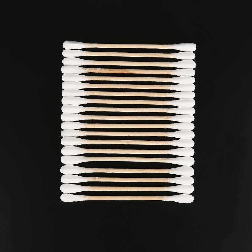 ELECOOL 100 шт./пакет ватные тампоны с двумя наконечниками высоковпитывающие