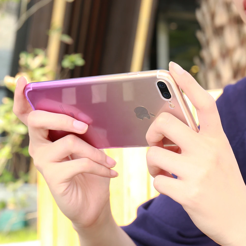 FLOVEME ультра тонкий чехол для iPhone 7 8 Plus XR X XS MAX прозрачные чехлы 6 6S Прозрачный