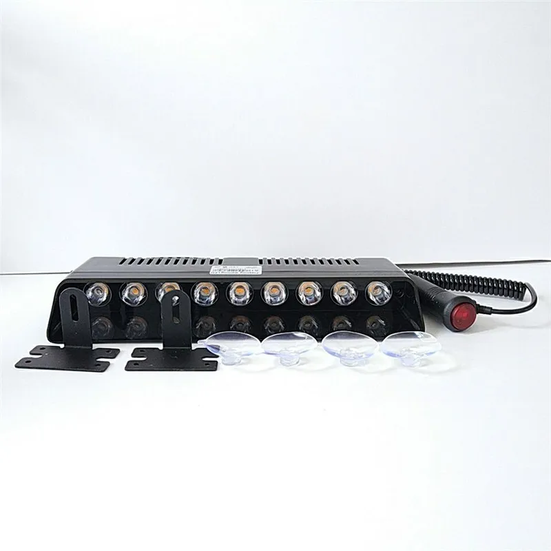 

Car Warning Lights 9 LED Amber Lasting Cars indoor li Emergency Light Vehicle Car Strobe Flash Light Warning Dash Lamp 1W Switch