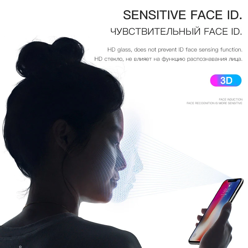HOCO для iPhone X XS 3D полное Закаленное стекло пленка защита экрана Защитный чехол
