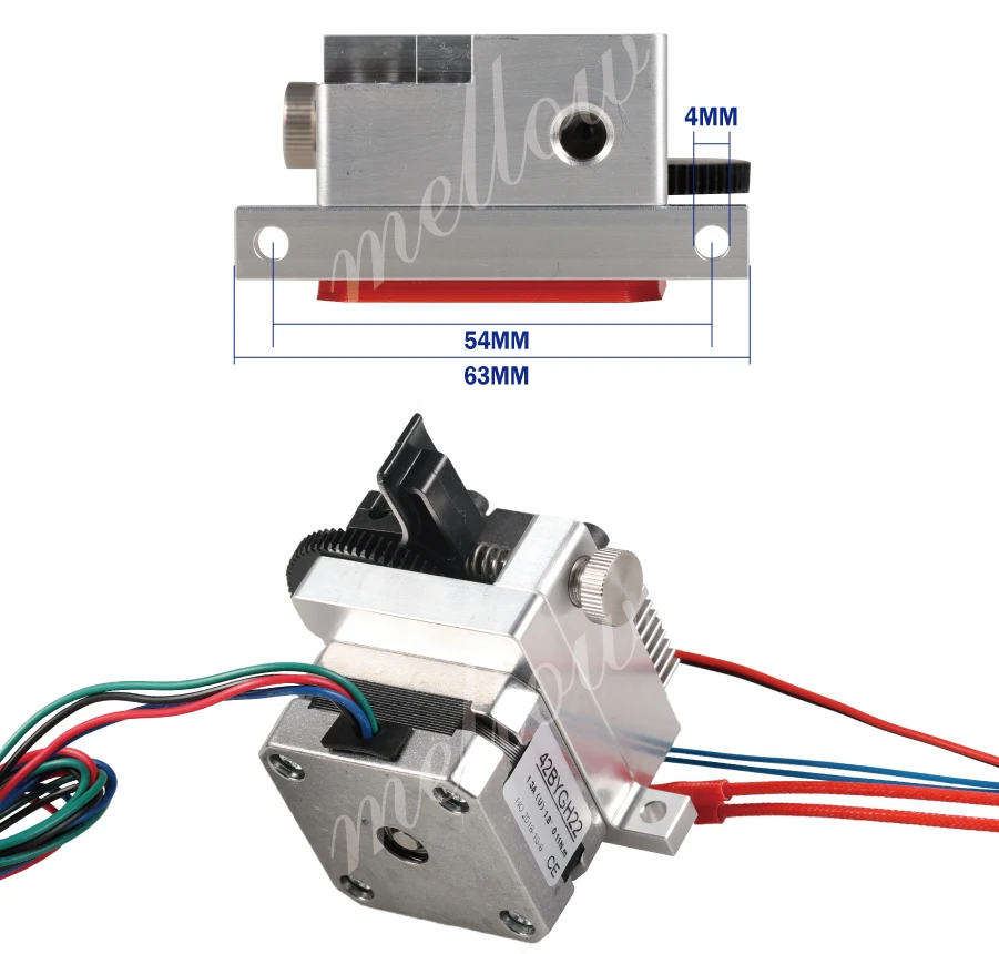 Mellow 3D части принтера обновление все металлические titan экструдер для V6 J-head bowden hotend Anet a8 Cr-10 Prusa i3 mk3 MK8 Ender 3
