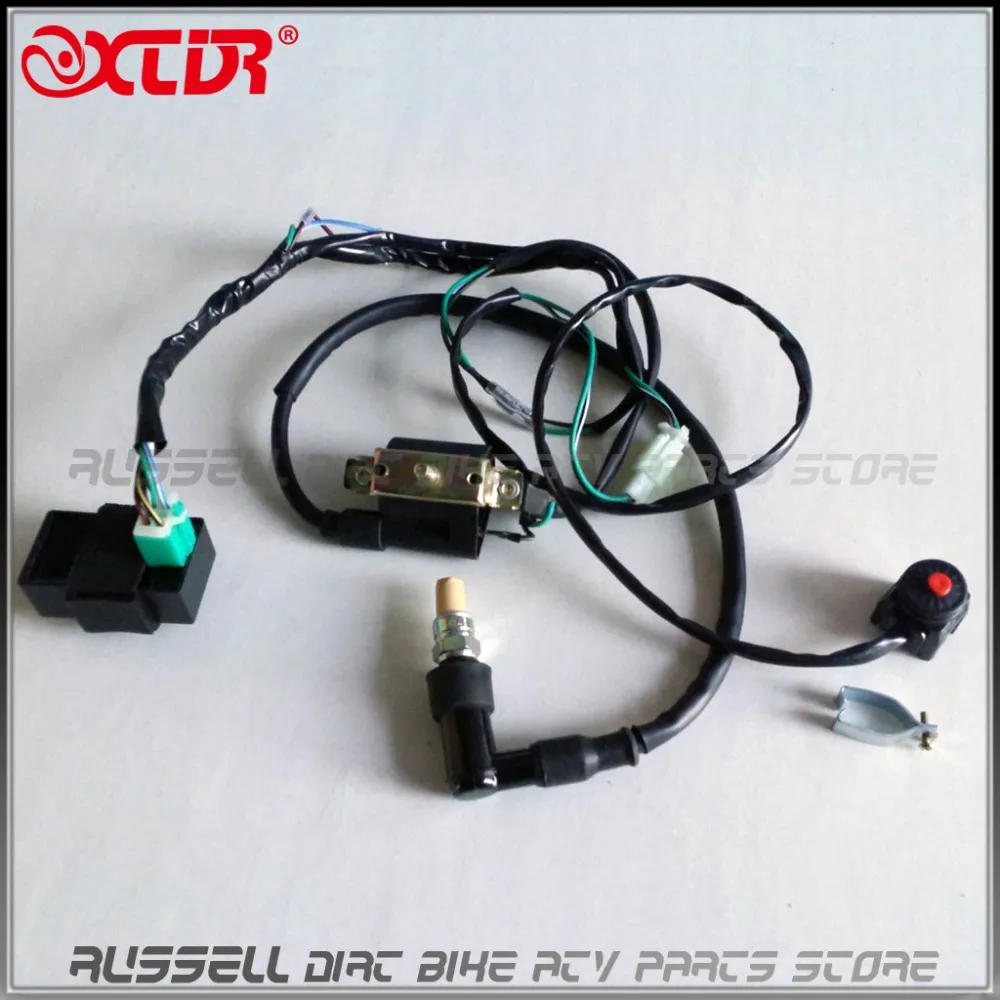 Проводной кабель катушки зажигания CDI для 90cc 125cc 140cc 150cc внедорожника квадроцикла