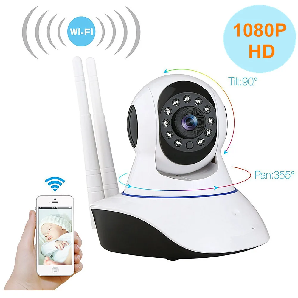 ALE Wireless ip camera 1080P HD WIFI Mini CCTV Security IP surveillance cameras 2mp night vision baby monitor w/ smart cam | Безопасность
