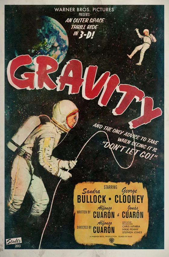 Gravity Space Astronauts Sci-Fi Movie Vintage Retro Kraft Poster Canvas Painting DIY Wall Stickers Home Bar Posters Decor | Дом и сад