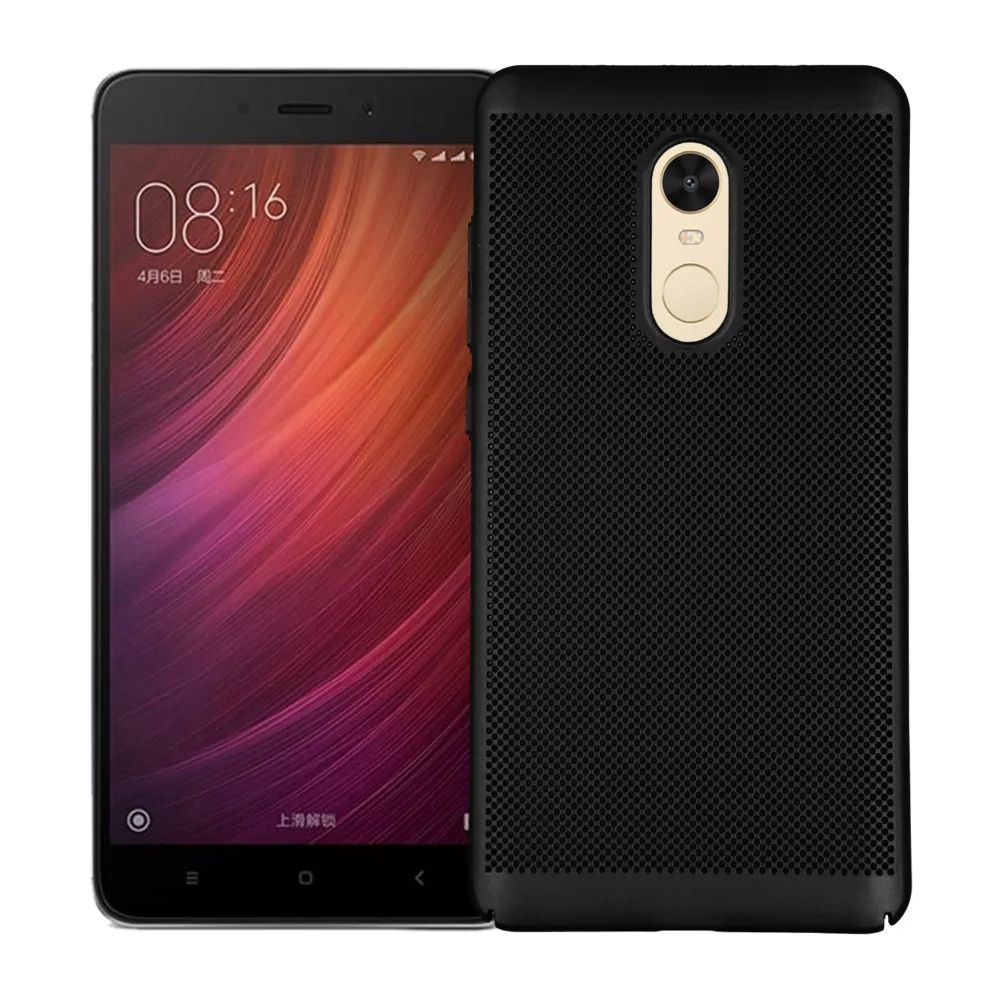 Чехол для Xiaomi Redmi Note 4/Note 4X/Note 3 5 &quotTPU Прозрачная Жесткая задняя крышка теплоотвод