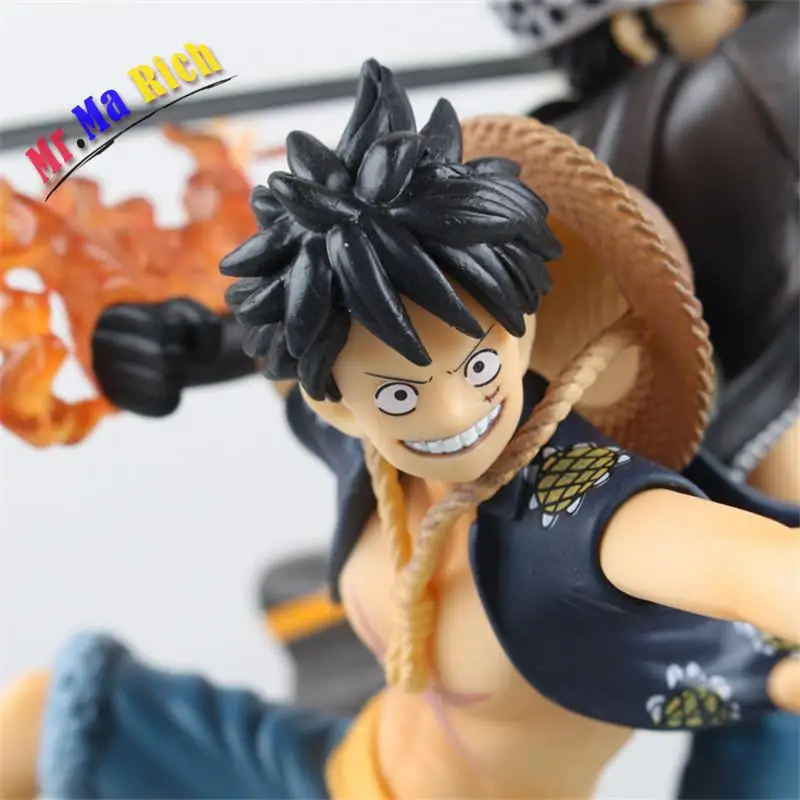 Аниме One Piece Luffy Vs Trafalgar Law 5 я годовщина ПВХ Фигурки игрушки 16 см|figuras anime|action figurepvc