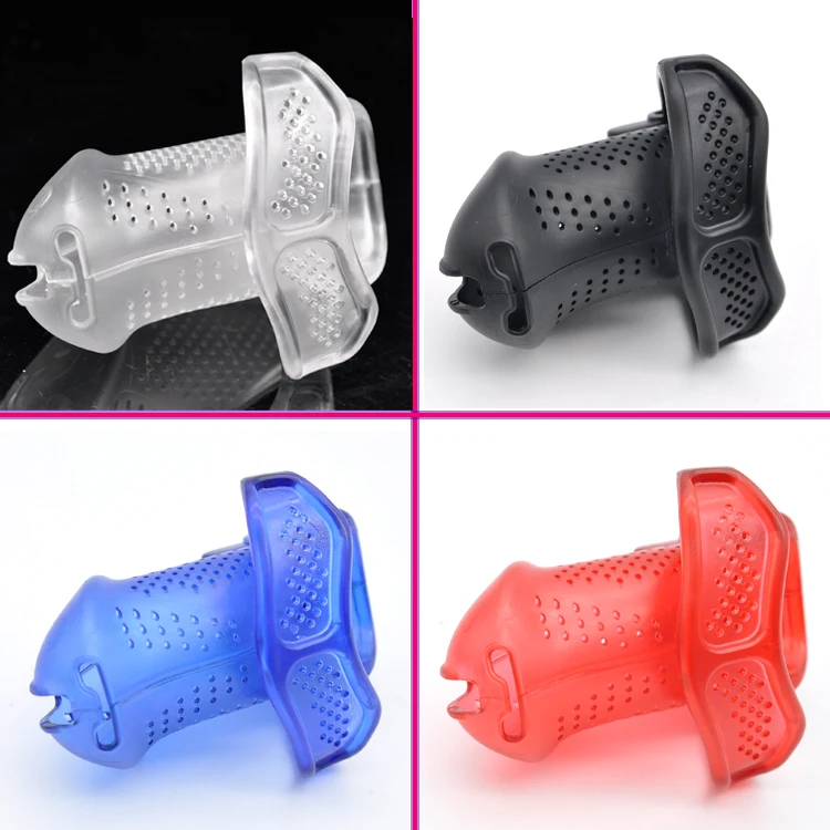Мужская длинная перфорированная 3D клетка для пениса с 3 дуговыми кольцами 5