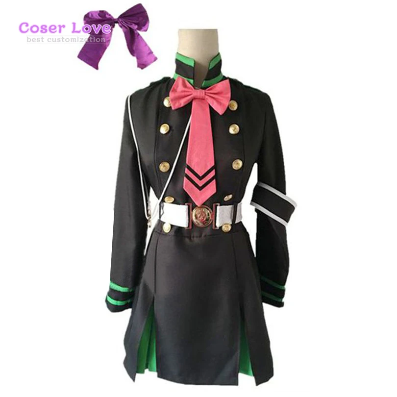 Seraph of the end Hiiragi Shinoa косплей костюм карнавал Хэллоуин Рождество | Тематическая