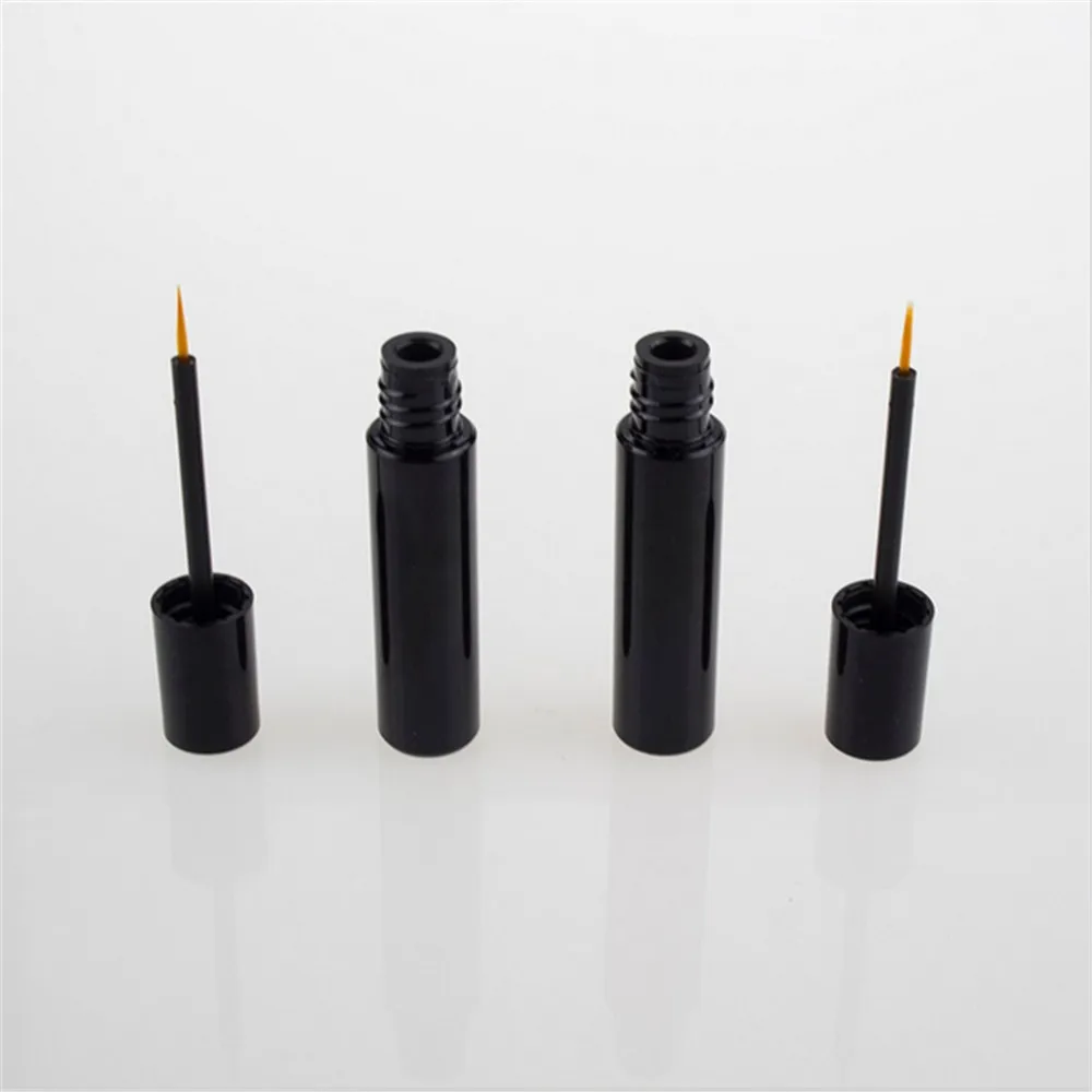 Пустая Черная Подводка для глаз 10 шт. 4 мл емкость с кисточкой пустая жидкая