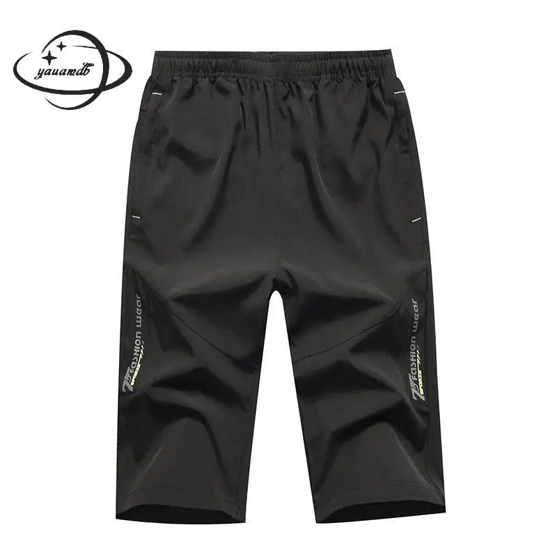 

Mens Casual Shorts Summer Male Short Pants Clothing Print Letter Elastic Fashion Comfortable Man Clothes Y49