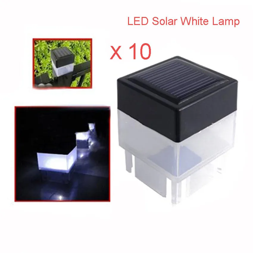 10 шт. светодиодный светодиодные лампы на солнечной батарее для забора|led solar|led solar