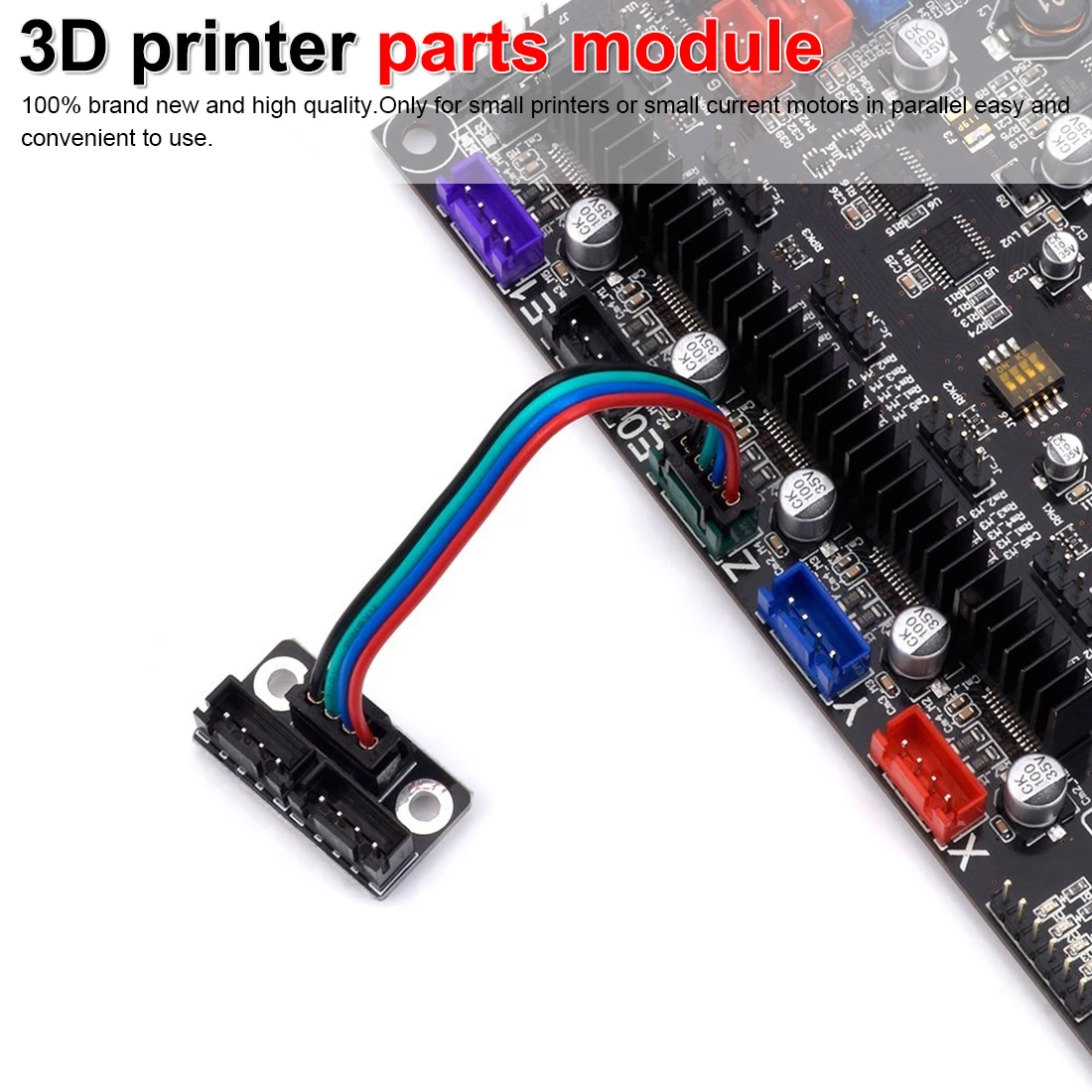 Фото Запчасти для 3D принтера Dual Z шаговый параллельный модуль двигатель плата кабель