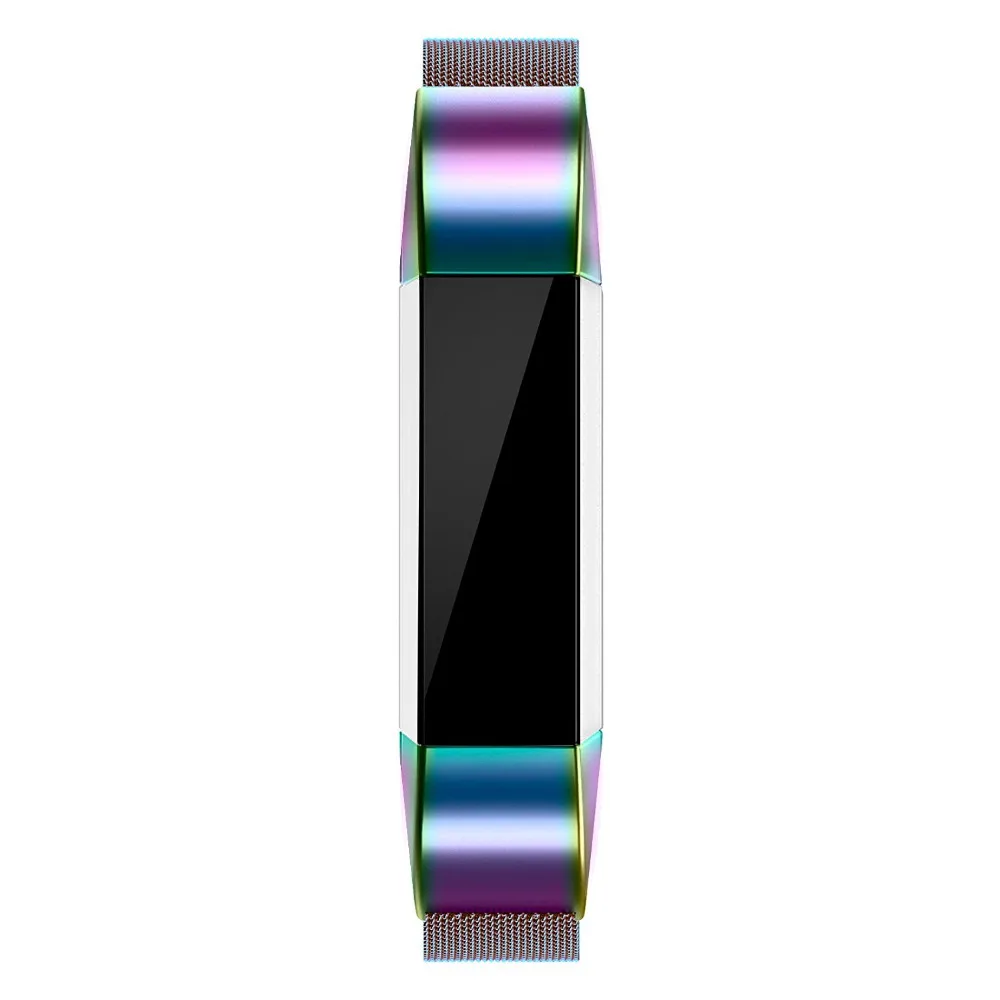 Для Fitbit Alta hr и браслеты «Alta», Сменная сетка, петля из нержавеющей стали, металлические полосы, маленькие Большие серебристые, розовые, золотые, черные