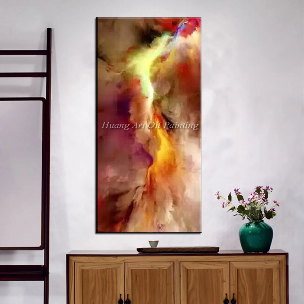 Известная абстрактная масляная живопись ручной работы на холсте Пейзаж