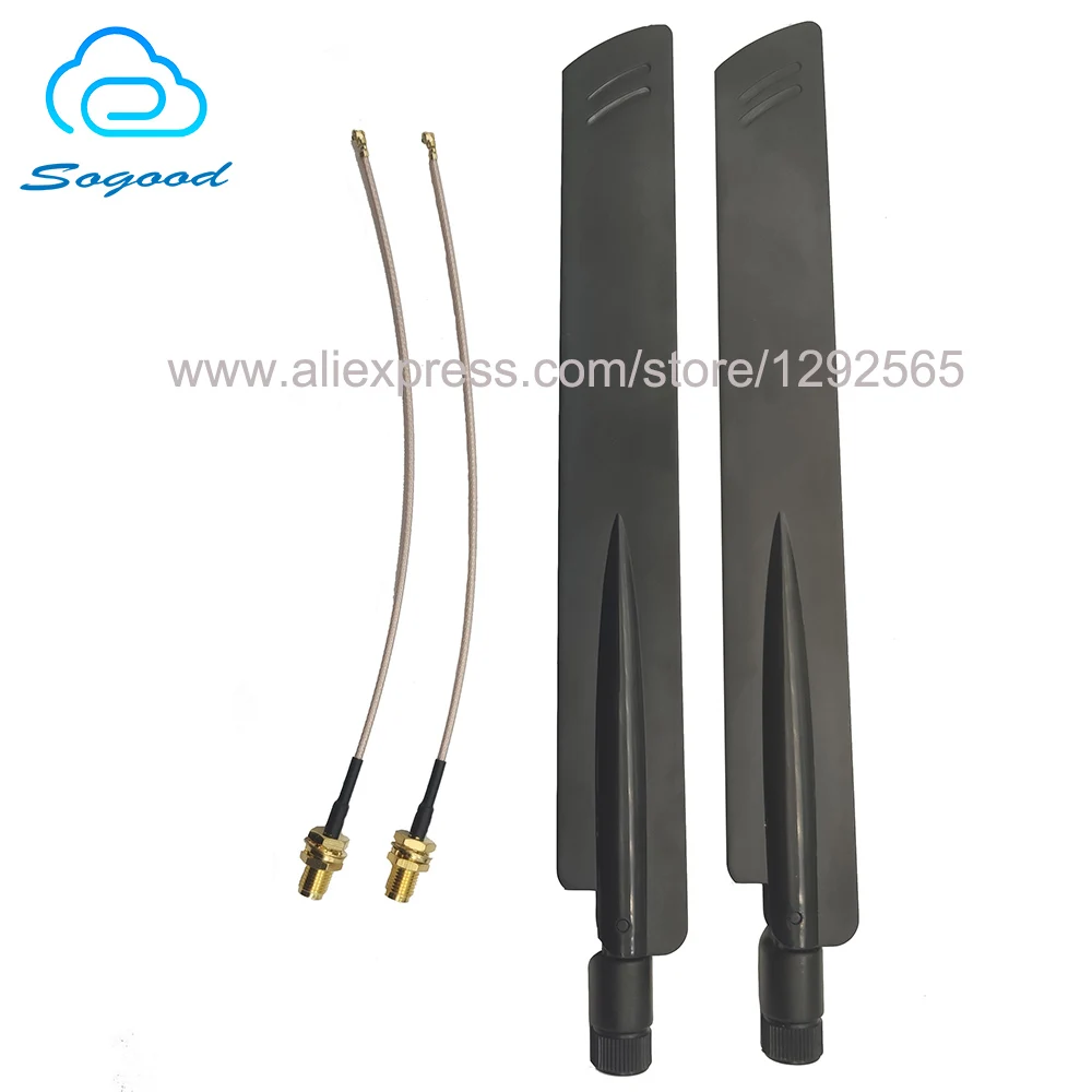 2 шт./компл. 4G внешняя антенна с высоким коэффициентом усиления 38DBI LTE IPEX/MHF4 для