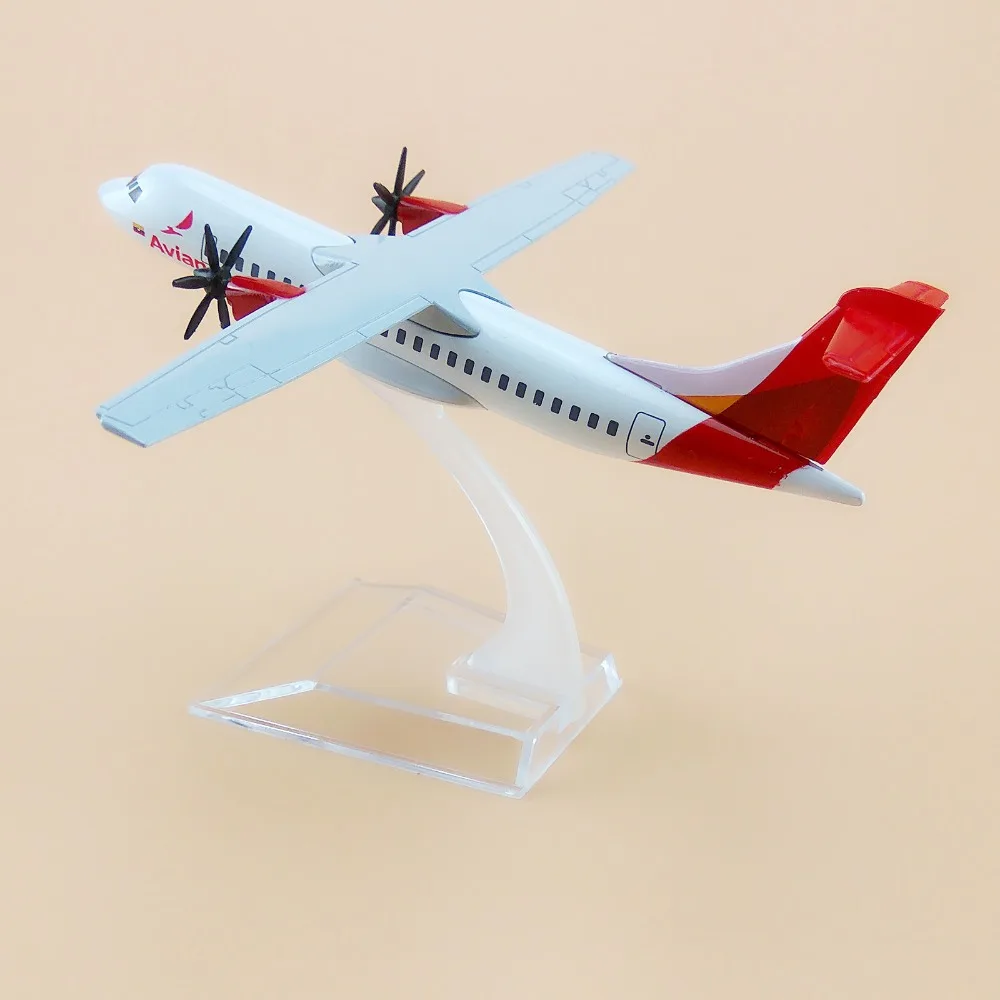Air Avianca ATR 600 Airlines ART Airways Aircraft 16 см металлическая модель самолета Модель с