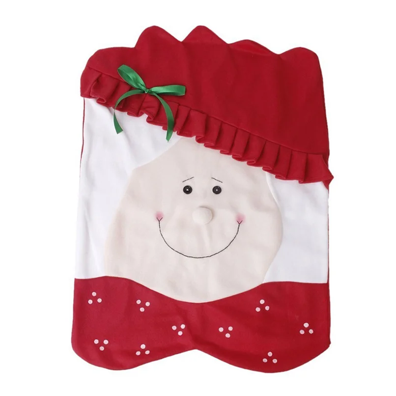 B Christmas Decoration Chair Cover Christmas Snowman Table Decoration Stool Cover Birthday Party Decorations Kids Wholesale#4L23 - Цвет: B