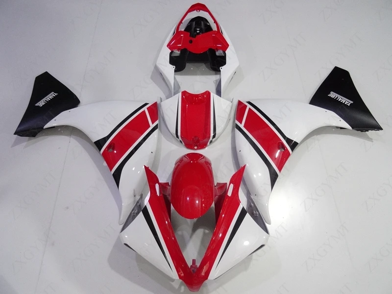 Обтекатель YZFR1 2012 - 2014 Красный Белый Черный пластик Обтекатели YZF R1 13 14 Пластиковые