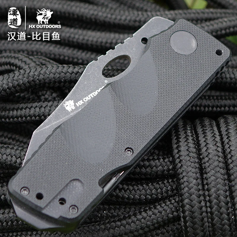 HX уличный флантер стальной флуоресцентный функциональный полевой нож для