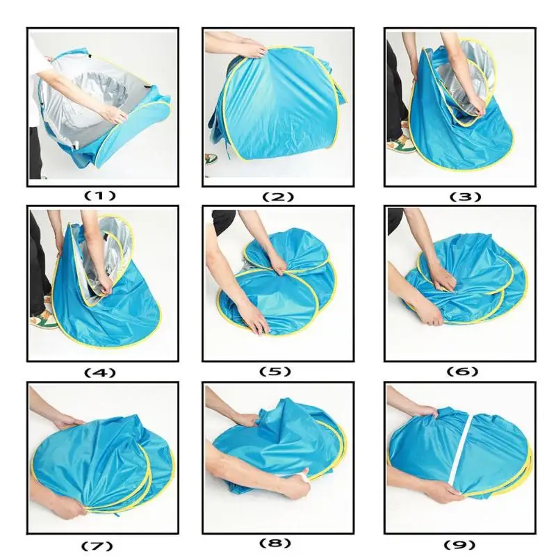 

Baby Beach Tent Waterproof Pop-up Portable Sunshade UV Protection Awning Pool Children Outdoor Camping Sunshade Water Toys
