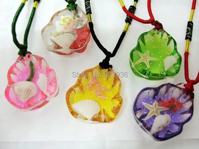 Цепочка с подвеской в виде морской звезды 10 шт. Смешивайте цвета. Океан. Песок.