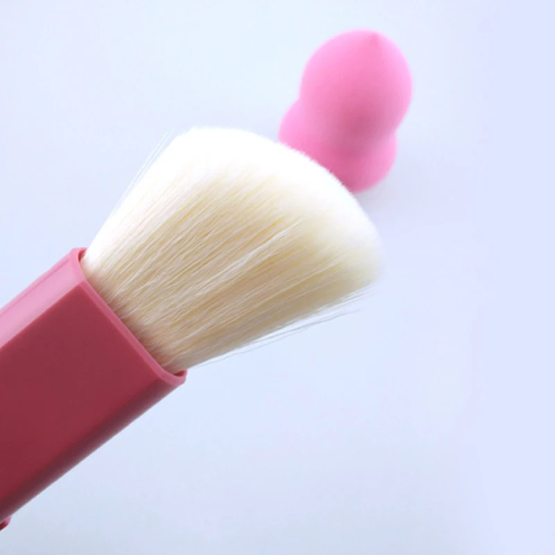 Выдвижной Кисти для макияжа пудра Румяна Уход За Кожей Лица Кабуки Кисть кисть