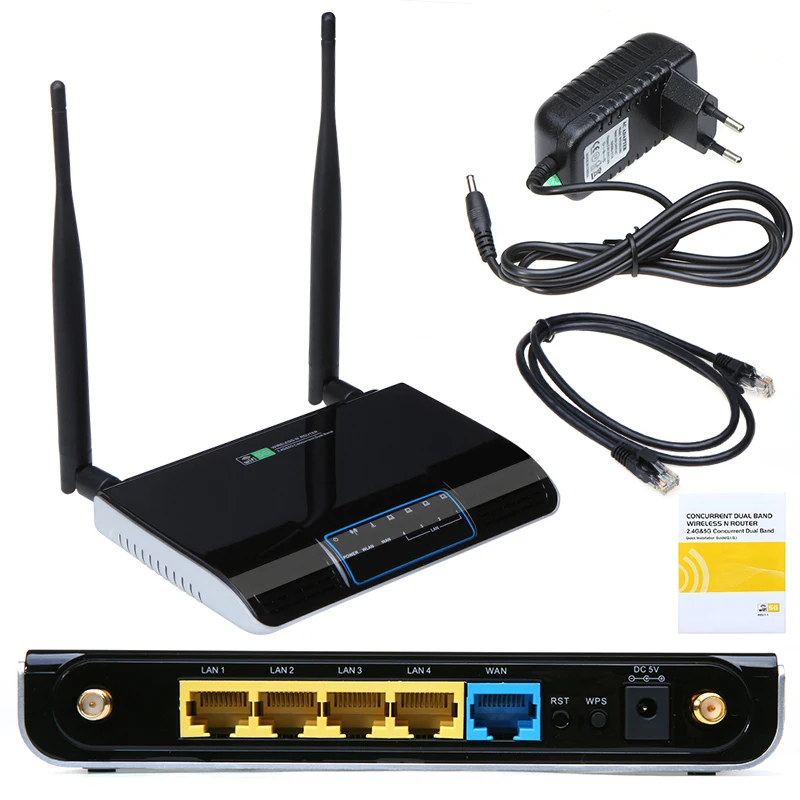 С 4 портовый коммутатор LAN 2.4 ГГц и 5 одновременно двухдиапазонный беспроводной Wifi