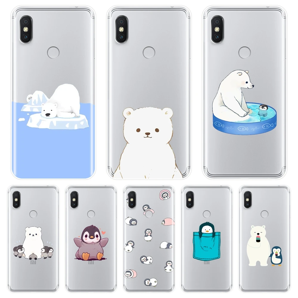 Мягкий силиконовый чехол для телефона Xiaomi Redmi S2 6A 5 Plus 4A Милая задняя крышка