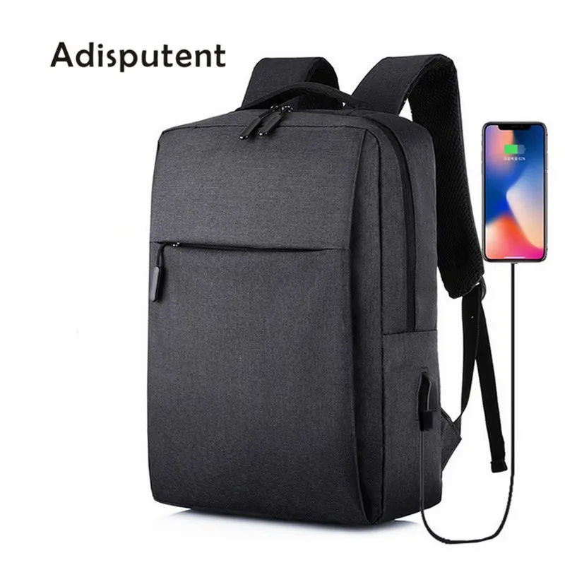 Adputent Usb рюкзак для ноутбука школьная сумка Противоугонный мужской путешествий