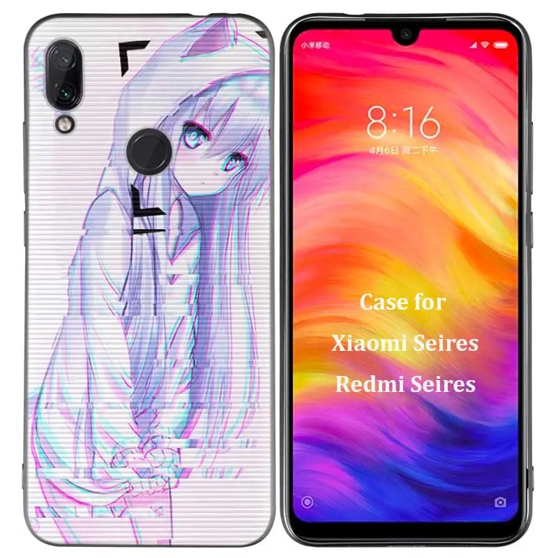 R-006 Силиконовый чехол для Xiao mi Red mi Note 7 6 5 Pro mi A1 A2 8 8A Lite 9 K20 Poco F1 S2 4 4X Plus Vaporwave Space Anime - Цвет: R-006