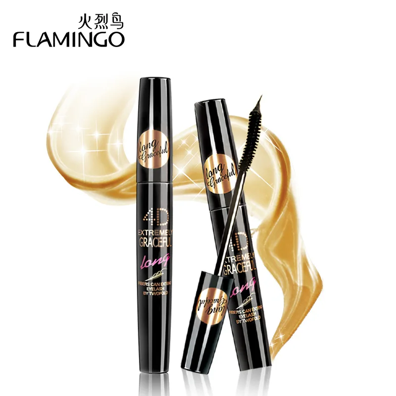 Free Shipping China Top Mascara Brand Flamingo Waterproof Lengthening Curling Thick Eyelash 4D Extremely Long 7.5ml 6368 |