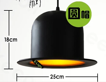 

Подвесной светильник OMEE Jazz Top Hat черный золотой