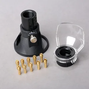 Патроны медные 0,5-3,2 мм, 10 шт., патроны, сверлильный патрон, хвостовик 4,3 мм + строительный рожок + крышка для Dremel, аксессуары, вращающийся инструмент