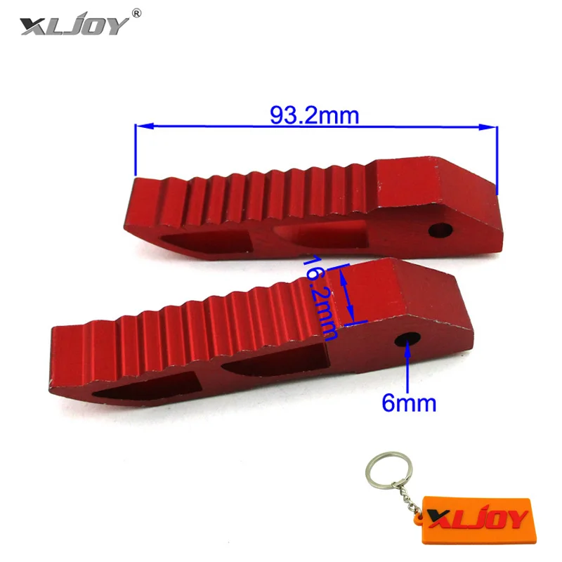 XLJOY красный CNC алюминиевая подножка упор для ног колышки 47cc 49cc Мини Мото Карманный
