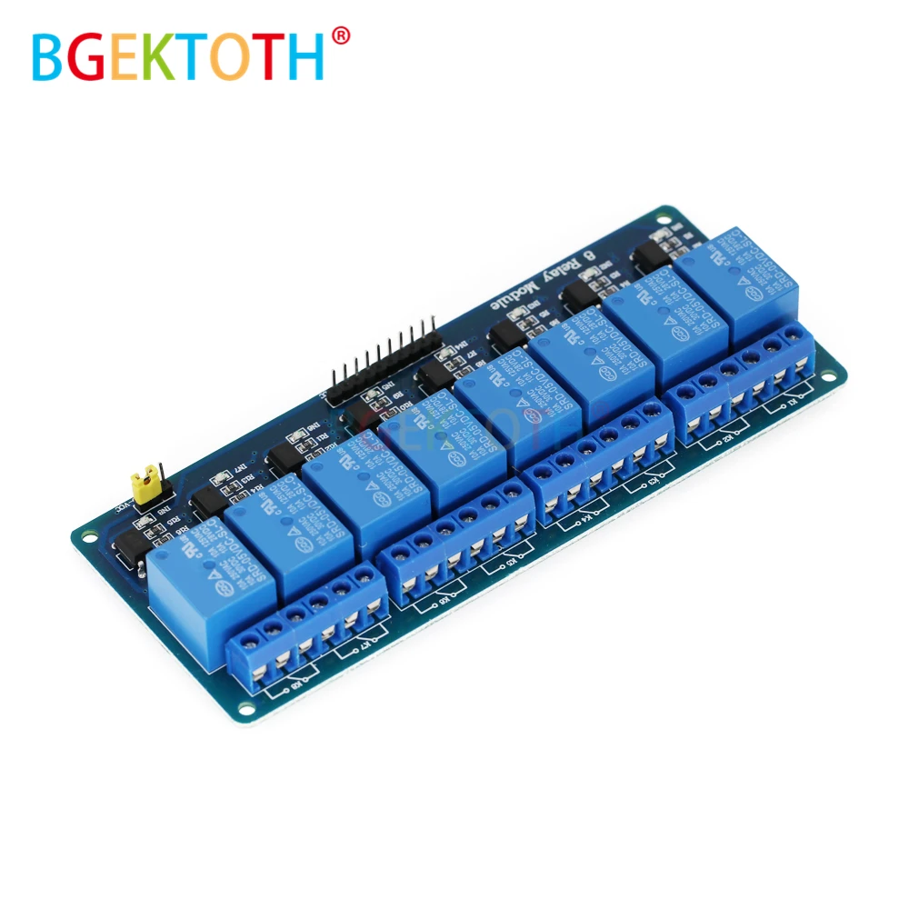 1 шт. 8-канальная плата релейного модуля для Ard PIC AVR MCU DSP ARM Electronic 5 В 12 24 по лучшей