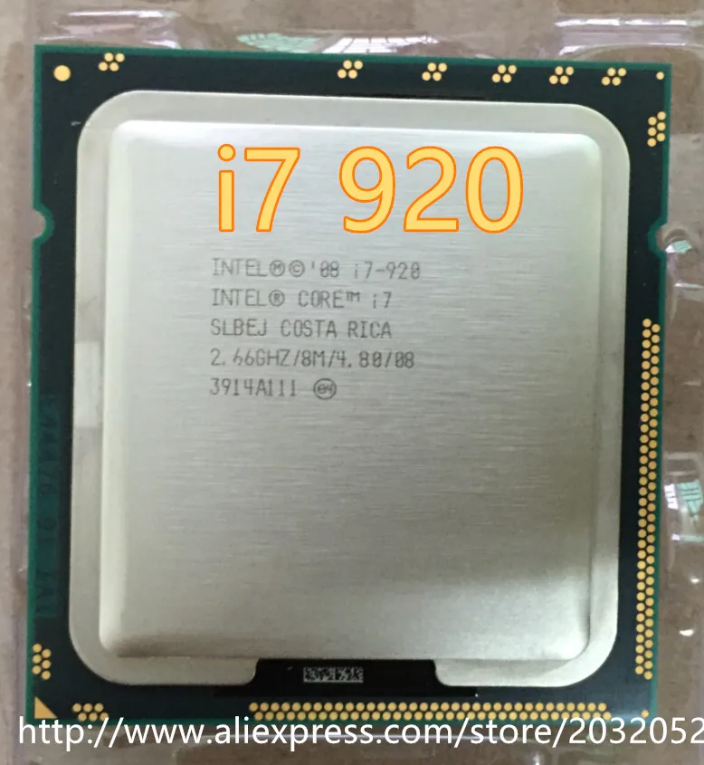 Процессор Intel Core процессор SLBCH/SLBEJ 2 66 ГГц четырехъядерный L3 8 м разъем LGA1366 I7 920 (100%