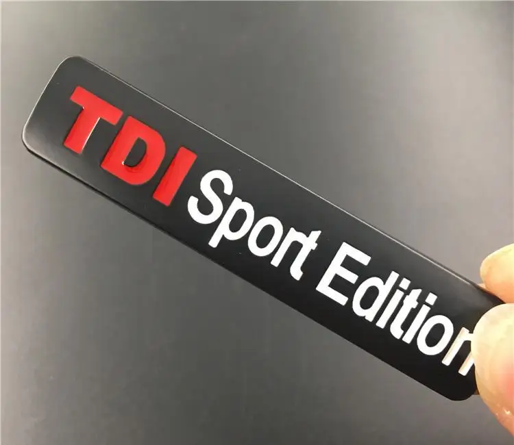 Пластиковый TDI Sport Edition стикер для модификации автомобиля эмблема|Наклейки на