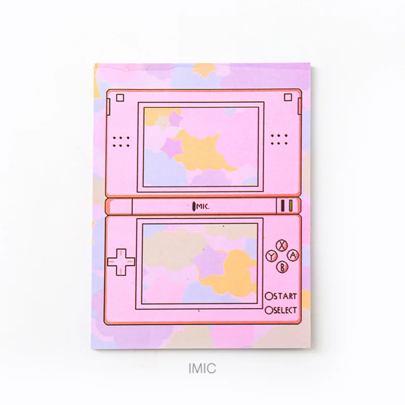 IMIC Компьютерная игра розовый блокнот для заметок для девочек креативный Kawaii Канцелярские планировщик наклейки для заметок, чтобы сделать список милые офисные школьные принадлежности - Цвет: IMIC