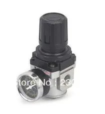 

1/4'' SMC Type Pneumatic Regulator AR2000-02 With Pressure Gauge 10pcs In Lot