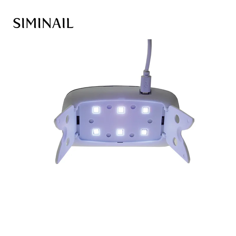 Мини лампа для ногтей SIMINAIL 6 Вт Портативная сушилка Micro USB сушки гель отверждения