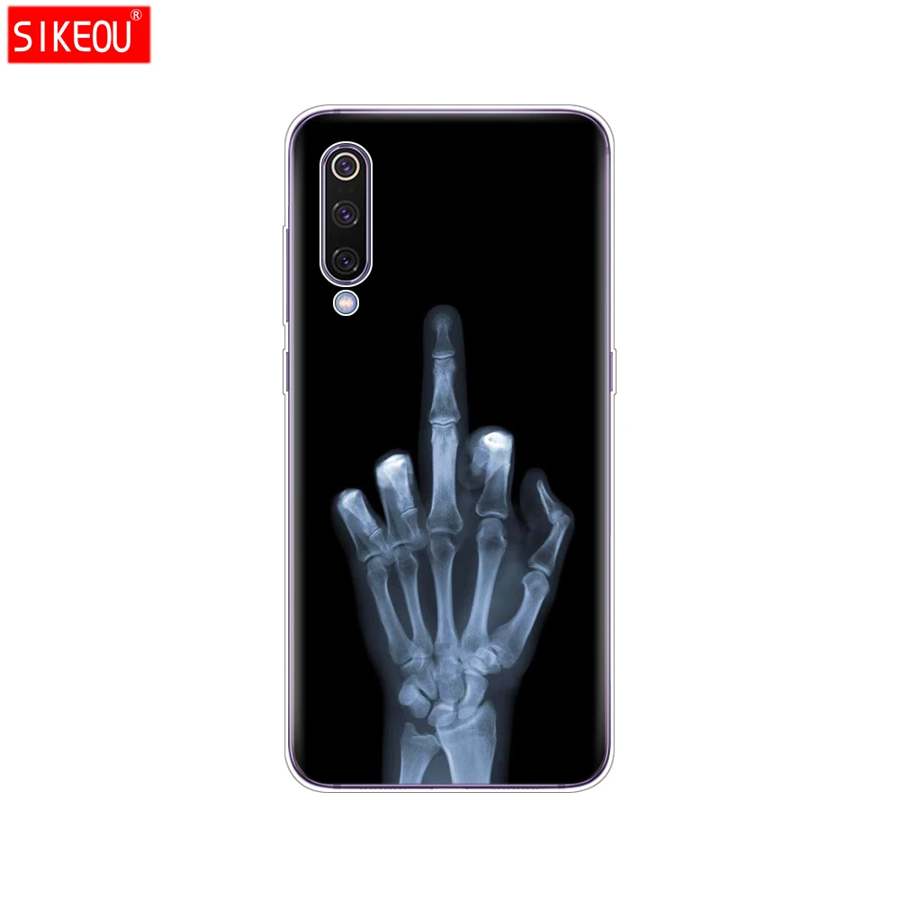 12052 case for xiaomi mi 9 case cover Cartoon Silicone Soft TPU Cover For xiaomi Mi9 xiaomi 9 SE Case Phone Shell bumper etui flower - Цвет: 12052