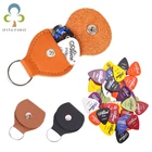 5 шт. медиаторы для гитары Alice акустической гитары выбирает + 1 кожаного брелка для ключей медиаторы держатель сумка чехол гитарные аксессуары GYH