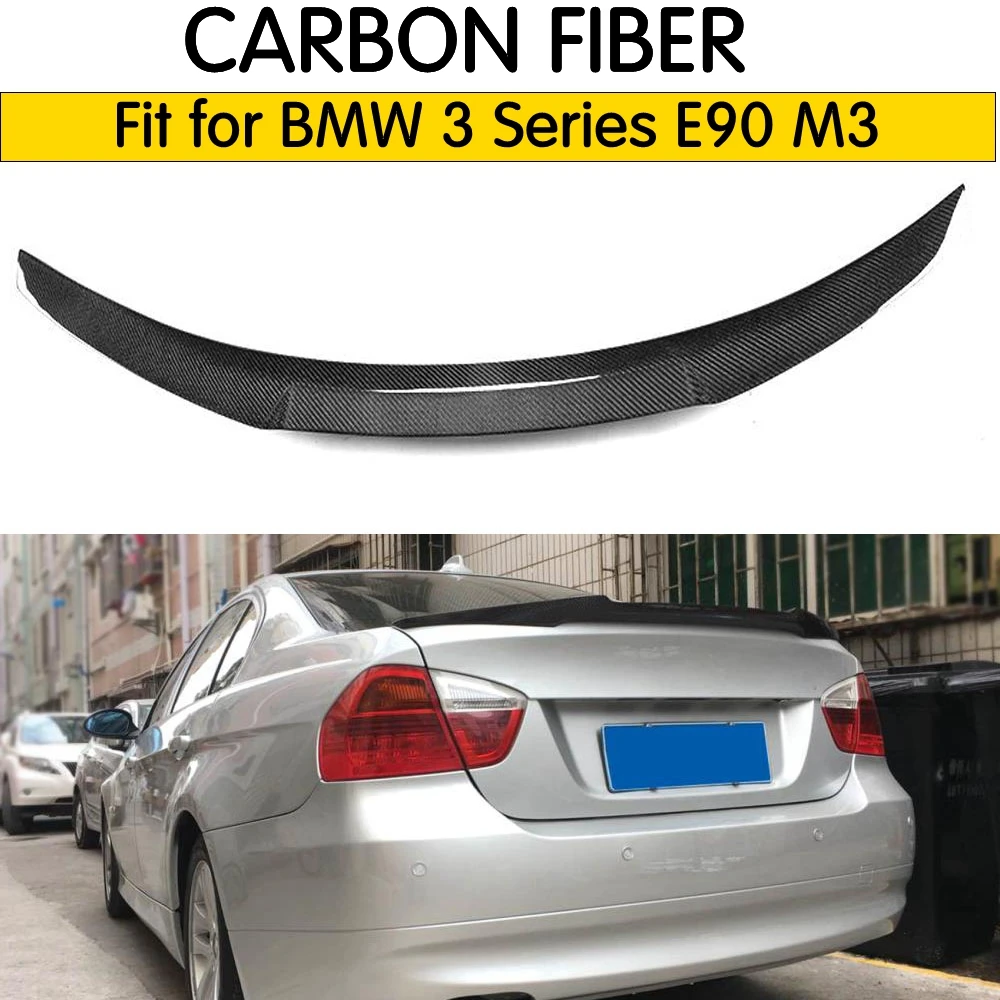

Спойлер для bmw E90, спойлер для заднего багажника из углеродного волокна E90 и E90 M3 318i 320i 325i 330i 2005 - 2011 E90, спойлер для заднего крыла седана