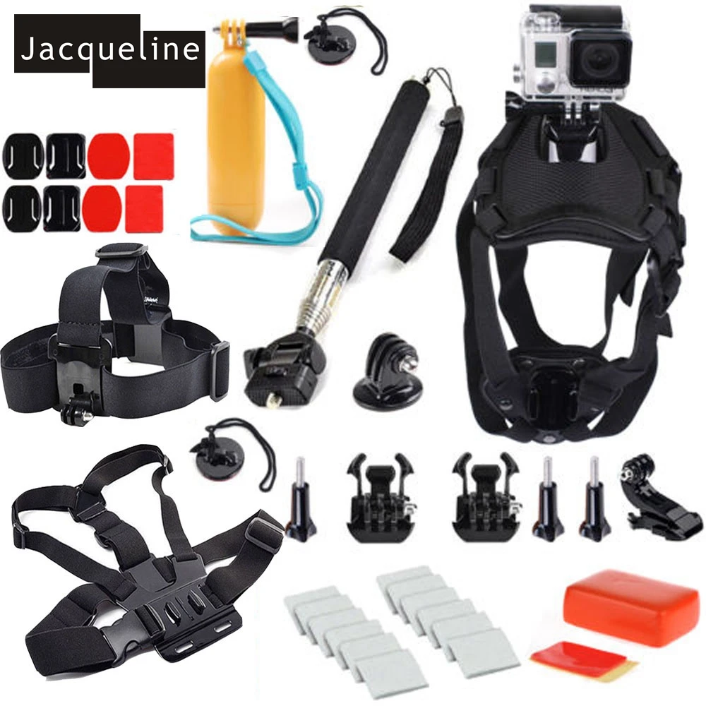 Jacqueline для комплекта поводок собак грудь плавная ручка селфи палка GoPro Hero 6 5 4 3 + 2 EKEN