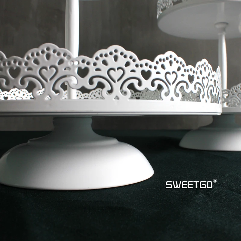 Кружевные белые подставки для торта на свадьбу день рождения товары дома