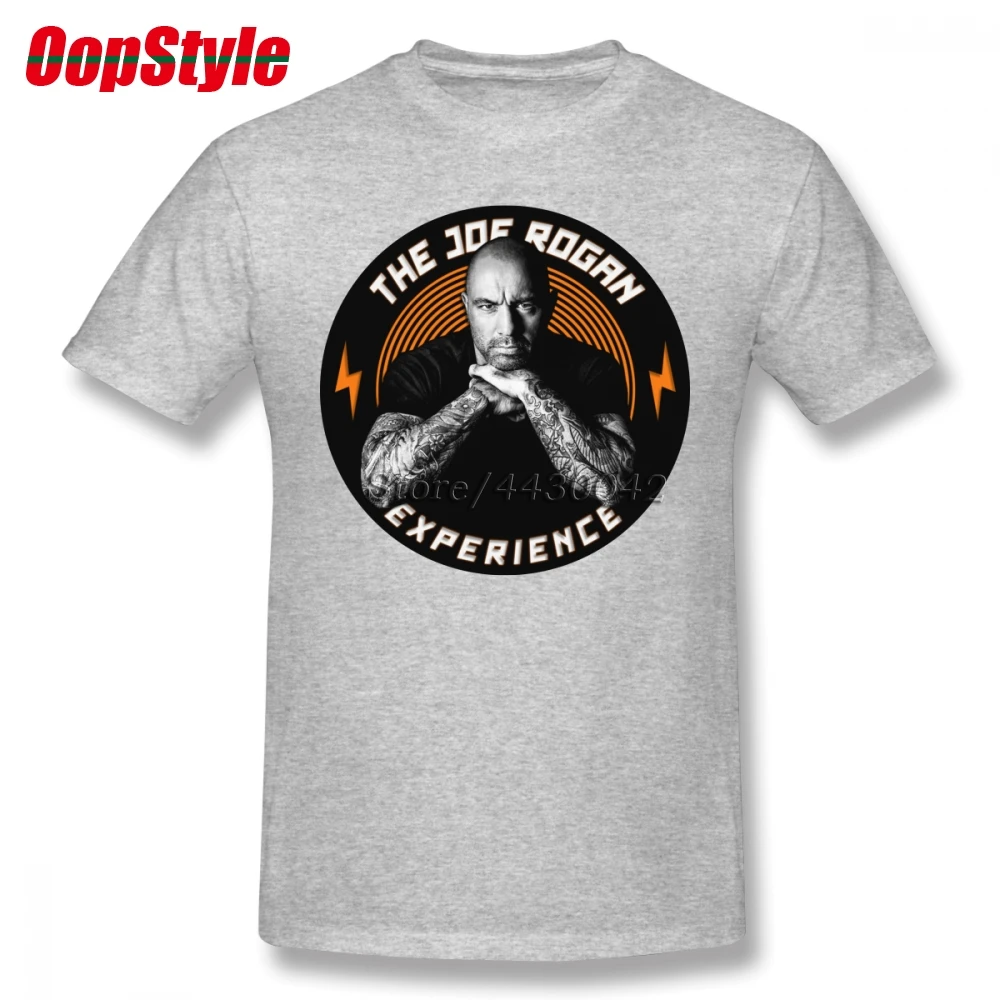 Мужская футболка с короткими рукавами Joe Rogan из чистого хлопка вырезом лодочкой и