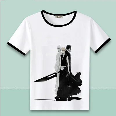 04 Футболка BLEACH Kurosaki Ichigo Ulquiorra cifer, футболка для костюмированной вечеринки, летние футболки в стиле аниме Grimmjow Jeagerjaques - Цвет: 04
